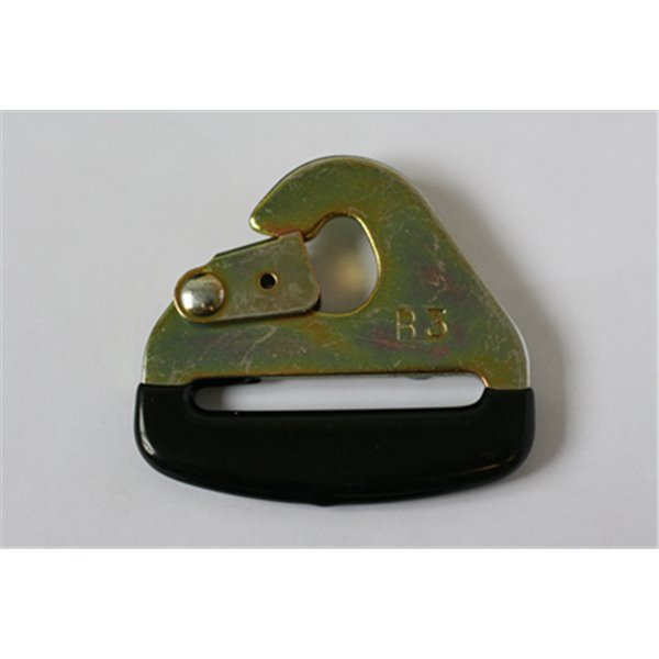 GRAYSTON 50mm (2") Snap hook with black plastic dipped end