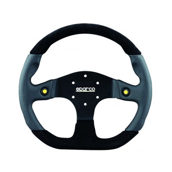 SPARCO L999 3 spokes 2 buttons 350mm flat leather/alcantara