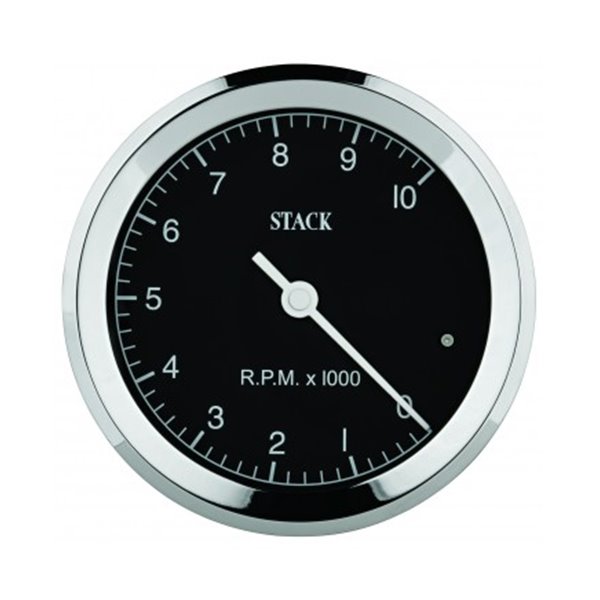 STACK Tachometer, Clubman Classic, 80mm, Black Dial, 0-8k RPM
