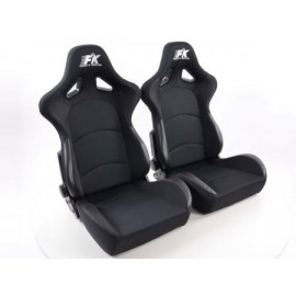 FK sport seats Auto half-bucket seats Set Control in motorsport look FKRSE401-1 / 401-2
