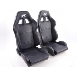 FK sport seats Auto half-shell seats set Cyberstar in motorsport look FKRSE641 / 643