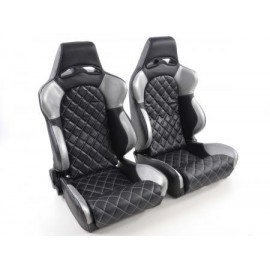 FK sport seats car half-bucket seats set Las Vegas in motorsport look with quilting FKRSE011029