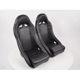 FK sport seats car full bucket seats set Club synthetic leather black FKRSE13079