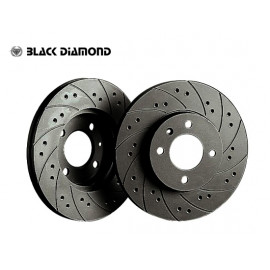Citroen DS4 All Models  Rear Disc (Models without electric handbrake)  11 - Rear-Steel  Combi drilled / slotted