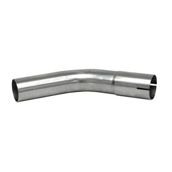 Bend with swaged end. Stainless steel 45?? 3.5"