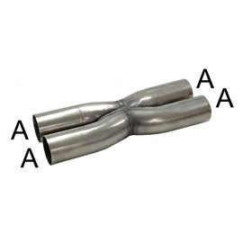 X pipe A 63,5 stainless steel