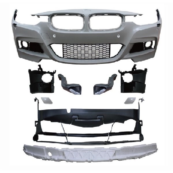 BMW 3er F30 Limousine year 10.2011 - Front bumper in sports design with PDC holes and HCS