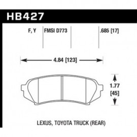 HAWK HB427Y.685 brake pad set - LTS type