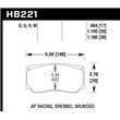 HAWK HB221G1.10 brake pad set - DTC-60 type (28 mm)