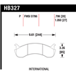 HAWK HB327P.799 brake pad set - Super Duty type