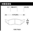 HAWK HB335P.815 brake pad set - Super Duty type