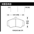 HAWK HB340S.710 brake pad set - HT-10 type (18 mm)