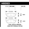 HAWK HB353Y.618 brake pad set - LTS type