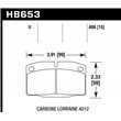 HAWK HB653U.606 brake pad set - DTC-70 type (15 mm)