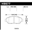 HAWK HB677Y.685 brake pad set - LTS type