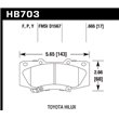 HAWK HB703Y.665 brake pad set - LTS type