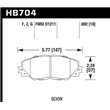 HAWK HB704Z.692 brake pad set - Perf. Ceramic type