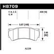 HAWK HB709U.630 brake pad set - DTC-70 type (16 mm)