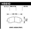 HAWK HB810B.624 brake pad sets HPS 5.0