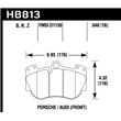 HAWK HB813Z.640 brake pad sets PC