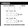 HAWK HB826Y.708 brake pad sets LTS