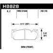 HAWK HB828Z.760 brake pad sets PC