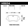 HAWK HB834Z.645 brake pad sets PC