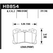 HAWK HB854Z.721 brake pad sets PC