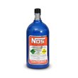 NOS 14710 Nitrous Bottle 2 lb Nitrous Bottle Electric Blue Finish with Mini Hi-Flow Valve