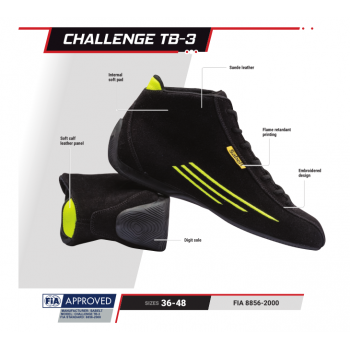SABELT RFTB03NRR41  CHALLENGE TB-3 shoes black 41