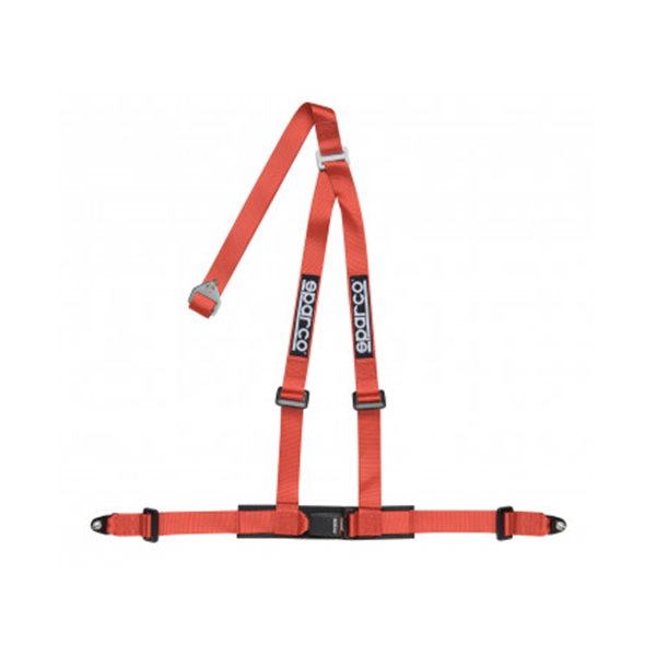SPARCO street harnesses 2 INCH 3PT BOLT-IN RED