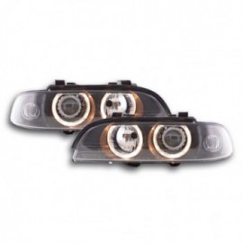 Angel Eye headlight  BMW serie 5 type E39 Yr. 95-00 black with XENON