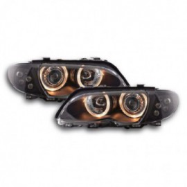 Angel Eye headlight  BMW serie 3 E46 saloon Yr. 01-05 black