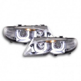 Angel Eye headlight  BMW serie 3 E46 saloon/Touring Yr. 02-05 chrome