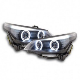 Angel Eye headlight  CCFL Xenon BMW serie 5 E60/E61 Yr. 03-04 black