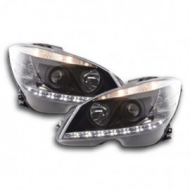 Daylight headlight Mercedes C-class W204 Yr. 07-10 black