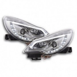 Daylight headlight  with DRL Opel Corsa D Yr. from 2011 chrome