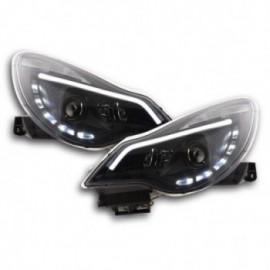 Daylight headlight  with DRL Opel Corsa D Yr. from 2011 black