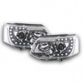 Daylight headlight with daytime running lights VW Bus T5 Yr. from 2009 chrome