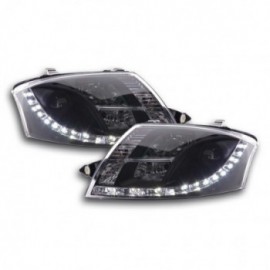 Daylight headlights with LED DRL look Audi TT 8N Yr. 99-06 black