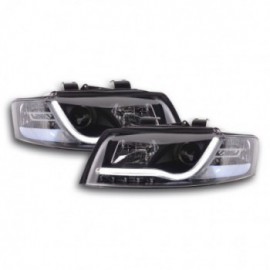 Daylight headlights with LED lightbar DRL look Audi A4 B6 8E Yr. 01-04 black
