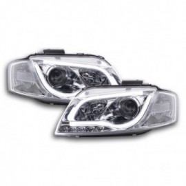 Daylight headlights with LED lightbar DRL look Audi A3 8P/8PA Yr. 03-08 chrome