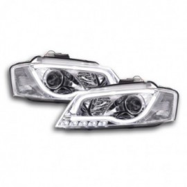 Daylight headlights with LED lightbar DRL Audi A3 8P/8PA Yr. 08-12 chrome