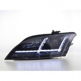 headlights Xenon Daylight LED daytime running light Audi TT 8J Yr. 06-10 black
