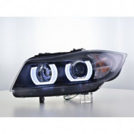 Daylight headlights with LED DRL look BMW 3er E90/E91 Yr. 05-08 black