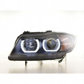 headlights Xenon Daylight LED DRL look  BMW serie 3 E90/E91 saloon/station wagon  year 05-08 black