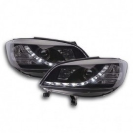Daylight headlights with LED DRL look Opel Zafira A Yr. 99-04 black