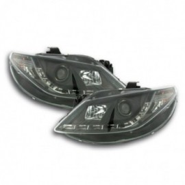 Daylight headlights with LED DRL look Seat Ibiza type 6J Yr. 08-12 black