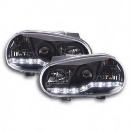 Daylight headlights with LED DRL look VW Golf 4 type 1J Yr. 98-03 black