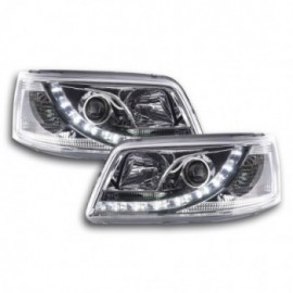 Daylight headlights with LED DRL look VW Bus T5 Yr. 03-09 chrome
